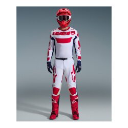 Alpinestars Racer Riway Off-Road Motosiklet Pantolonu Kırmızı / Beyaz - 5