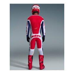 Alpinestars Racer Riway Off-Road Motosiklet Pantolonu Kırmızı / Beyaz - 7