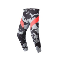 Alpinestars Racer Tactical Kros Motosiklet Pantolonu Gri / Kırmızı - 1