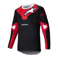 Alpinestars Racer Veil Kros Motosiklet Jerseyi Siyah / Kırmızı / Beyaz - Alpinestars