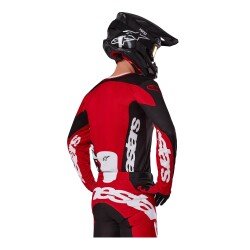 Alpinestars Racer Veil Kros Motosiklet Jerseyi Siyah / Kırmızı / Beyaz - 4