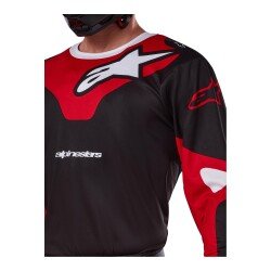 Alpinestars Racer Veil Kros Motosiklet Jerseyi Siyah / Kırmızı / Beyaz - 6