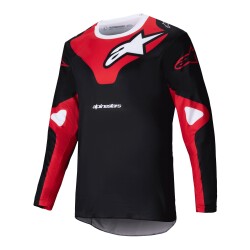 Alpinestars Racer Veil Kros Motosiklet Jerseyi Siyah / Kırmızı / Beyaz 