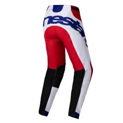 Alpinestars Racer Veil Kros Motosiklet Pantolonu Kırmızı / Beyaz - 2