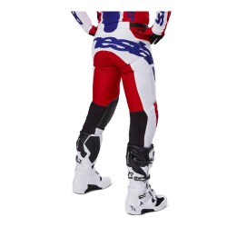 Alpinestars Racer Veil Kros Motosiklet Pantolonu Kırmızı / Beyaz - 4