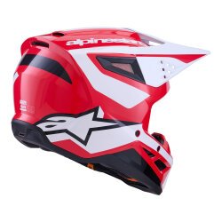Alpinestars SM3 Heath Off-Road Kaskı Kırmızı / Siyah - 2