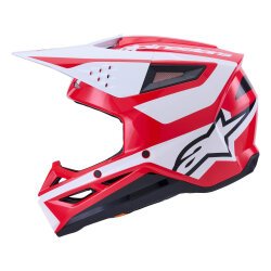 Alpinestars SM3 Heath Off-Road Kaskı Kırmızı / Siyah - 3