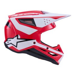 Alpinestars SM3 Heath Off-Road Kaskı Kırmızı / Siyah - 4