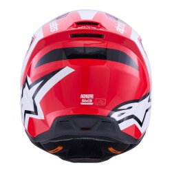Alpinestars SM3 Heath Off-Road Kaskı Kırmızı / Siyah - 6