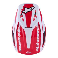 Alpinestars SM3 Heath Off-Road Kaskı Kırmızı / Siyah - 7