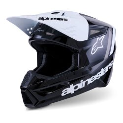 Alpinestars SM3 Radium Off-Road Kaskı Siyah / Beyaz / Gri - Alpinestars