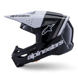 Alpinestars SM3 Radium Off-Road Kaskı Siyah / Beyaz / Gri - 3