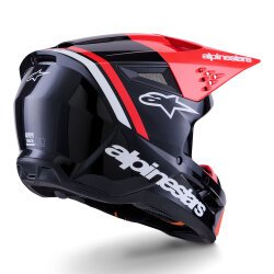 Alpinestars SM3 Radium Off-Road Kaskı Siyah / Kırmızı / Beyaz - Alpinestars (1)