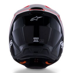 Alpinestars SM3 Radium Off-Road Kaskı Siyah / Kırmızı / Beyaz - 6