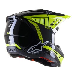 Alpinestars SM5 Beam Korumalı Motosiklet Kaskı Siyah / Antrasit / Sarı - 3