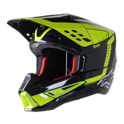 Alpinestars S-M5 Beam Korumalı Motosiklet Kaskı Siyah / Antrasit / Sarı 