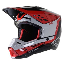 Alpinestars S-M5 Beam Korumalı Motosiklet Kaskı Siyah / Kırmızı 