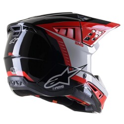 Alpinestars S-M5 Beam Korumalı Motosiklet Kaskı Siyah / Kırmızı - 2