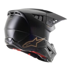 Alpinestars S-M5 Korumalı Motosiklet Kaskı Mat Siyah / Kahve - 2