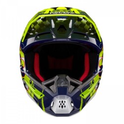 Alpinestars SM5 Rash Off-Road Motosiklet Kaskı Lacivert / Sarı / Beyaz - 4