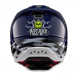 Alpinestars SM5 Rash Off-Road Motosiklet Kaskı Lacivert / Sarı / Beyaz - 3