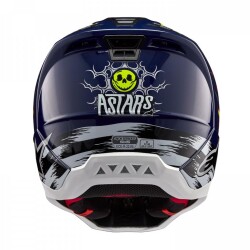 Alpinestars S-M5 Rash Off-Road Motosiklet Kaskı Lacivert / Sarı / Beyaz - 3