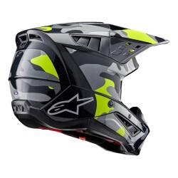 Alpinestars S-M5 Rover 2 Off-Road Motosiklet Kaskı Gri / Siyah / Sarı - 2