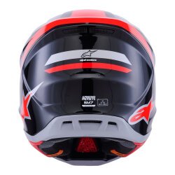 Alpinestars S-M7 RIS Off-Road Kaskı Kırmızı / Gümüş - 6