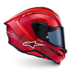 Alpinestars S R7 A-Core Kapalı Motosiklet Kaskı Kırmızı / Beyaz - 5