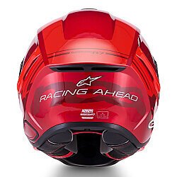 Alpinestars S R7 A-Core Kapalı Motosiklet Kaskı Kırmızı / Beyaz - 6