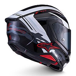 Alpinestars S R7 A-Core Kapalı Motosiklet Kaskı Siyah / Beyaz / Kırmızı - Alpinestars (1)
