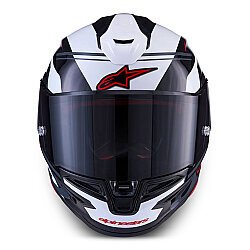 Alpinestars S R7 A-Core Kapalı Motosiklet Kaskı Siyah / Beyaz / Kırmızı - 4