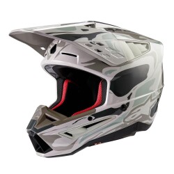 Alpinestars S-M5 Mineral Off-Road Motosiklet Kaskı Gri / Siyah 