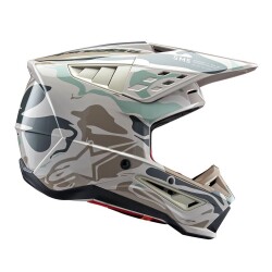 Alpinestars S-M5 Mineral Off-Road Motosiklet Kaskı Gri / Siyah - 2