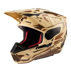 Alpinestars S-M5 Mineral Off-Road Motosiklet Kaskı Kahverengi / Siyah 