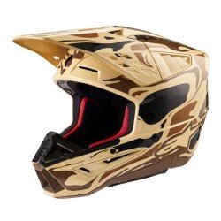 Alpinestars SM5 Mineral Off-Road Motosiklet Kaskı Kahverengi / Siyah 
