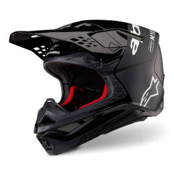 Alpinestars Supertech M10 Flood Off-Road Kaskı Siyah / Beyaz 