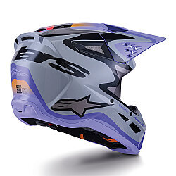 Alpinestars SM3 Jettson Off-Road Motosiklet Kaskı Gri / Mavi - 2