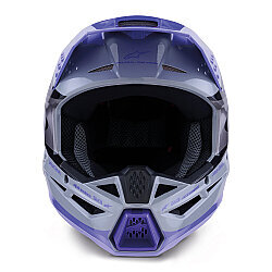 Alpinestars SM3 Jettson Off-Road Motosiklet Kaskı Gri / Mavi - 5