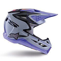 Alpinestars SM3 Jettson Off-Road Motosiklet Kaskı Gri / Mavi - 4