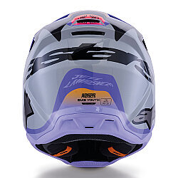 Alpinestars SM3 Jettson Off-Road Motosiklet Kaskı Gri / Mavi - 6