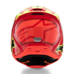 Alpinestars SM3 Youth Fray Off-Road Çocuk Genç Motosiklet Kaskı Kırmızı / Sarı - 6
