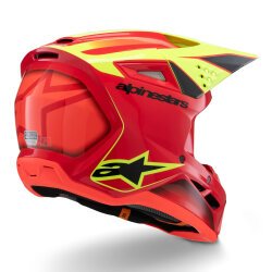 Alpinestars SM3 Youth Fray Off-Road Çocuk Genç Motosiklet Kaskı Kırmızı / Sarı - Alpinestars (1)