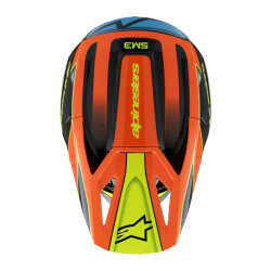 Alpinestars SM3 Youth Fray Off-Road Çocuk Genç Motosiklet Kaskı Siyah / Mavi / Oranj - 7