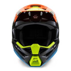 Alpinestars SM3 Youth Fray Off-Road Çocuk Genç Motosiklet Kaskı Siyah / Mavi / Oranj - 5