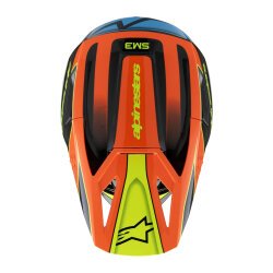 Alpinestars SM3 Youth Fray Off-Road Çocuk Genç Motosiklet Kaskı Siyah / Mavi / Oranj - 7