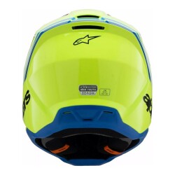 Alpinestars SM3 Youth Radium Off-Road Çocuk Genç Motosiklet Kaskı Sarı / Siyah / Mavi - 4