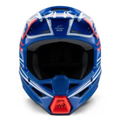 Alpinestars SM3 Youth Wurx Off-Road Çocuk Genç Motosiklet Kaskı Mavi / Beyaz / Kırmızı - 5