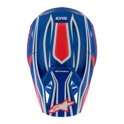 Alpinestars SM3 Youth Wurx Off-Road Çocuk Genç Motosiklet Kaskı Mavi / Beyaz / Kırmızı - 7