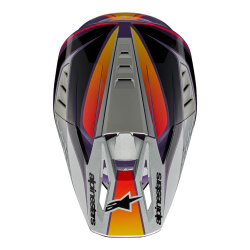 Alpinestars SM5 Sail Off-Road Kaskı Mor / Siyah / Gri - 7